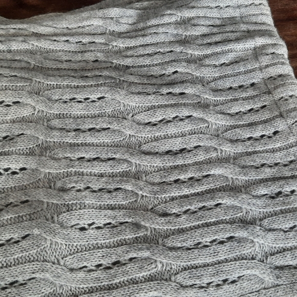 Celeste Infinity Scarf Wool Cashmere Blend Grey - Picture 3 of 4